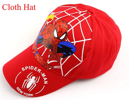 Figurka z anime Marvela Spider-Man – czapka z daszkiem z motywem kreskówkowym, bawełna i poliester, czapka z daszkiem dla chłopców i dziewcząt, akcesoria do nakryć głowy, prezent urodzinowy dla dzieci