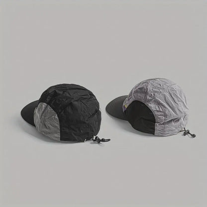 Color Matching Baseball Cap Flat-brimmed Breathable Quick-drying Hat Drawstring Summer Thin Sun Protection Caps Hiking Hats