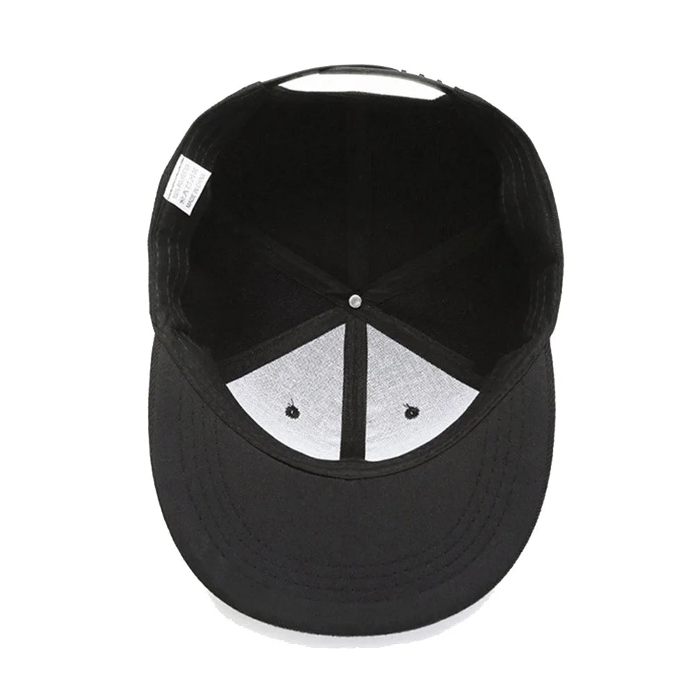 Cappellino da baseball a visiera piatta con logo personalizzato stampato o ricamato, cappellino unisex da esterno, cappellino hip hop "Dad Hat", gorras da uomo, cappellino street snapback