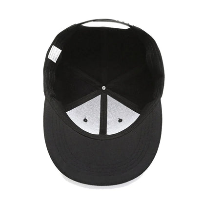 Cappellino da baseball a visiera piatta con logo personalizzato stampato o ricamato, cappellino unisex da esterno, cappellino hip hop "Dad Hat", gorras da uomo, cappellino street snapback
