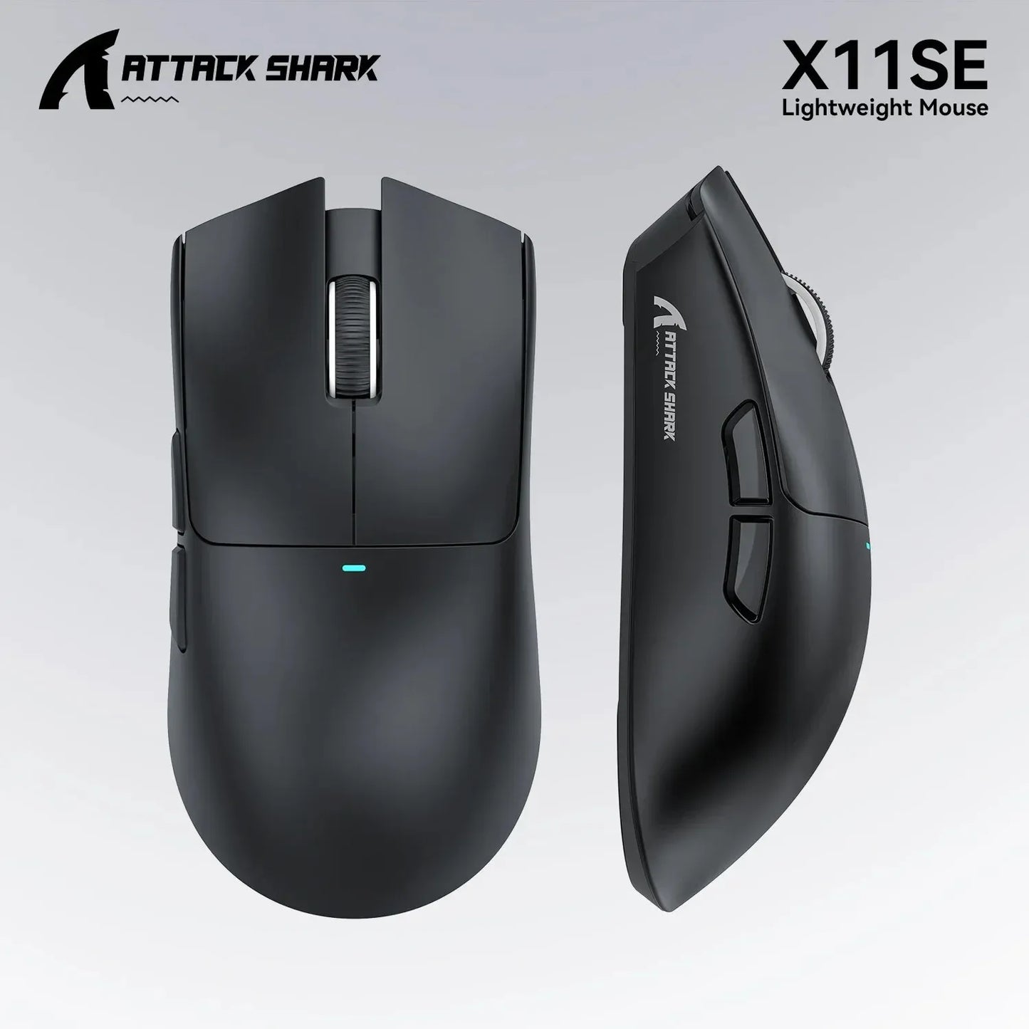 ATTACK SHARK X11SE Ultra-Light Wireless Gaming Mouse, 22,000 DPI PAW3311 Sensor, Tri-Mode Bluetooth/2.4GHz/Wired Gaming Mouse, 65-Hour Battery