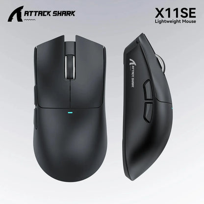 ATTACK SHARK X11SE Ultra-Light Wireless Gaming Mouse, 22,000 DPI PAW3311 Sensor, Tri-Mode Bluetooth/2.4GHz/Wired Gaming Mouse, 65-Hour Battery