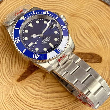 200m Waterproof Miyota8215 Automatic Men Watch Diver Watches 40mm Mechanical Movement Luminous Jubilee Strap Glide Lock Buckle