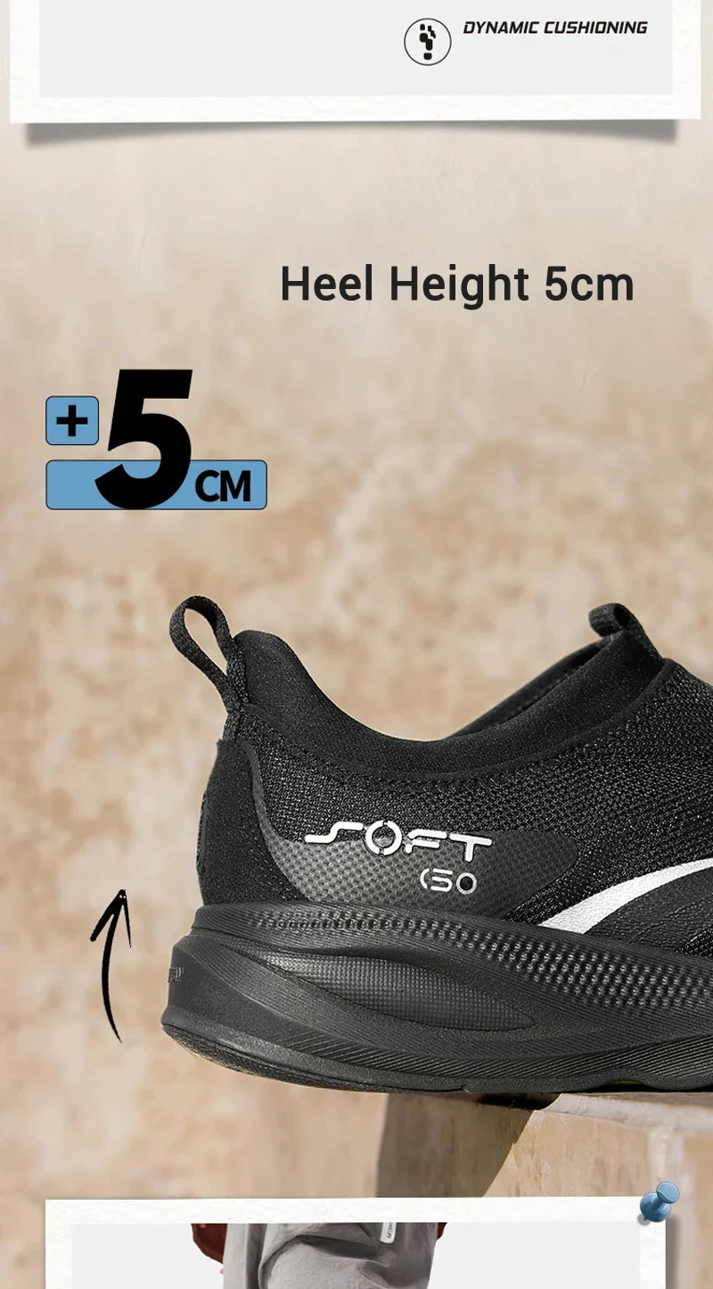 Li-Ning Men's SOFT GO 2 Walking Shoes COMFOAM Slip-on Soft Thick Heel LiNing Comfortable Wearable Sports Casual Shoes AGLV005