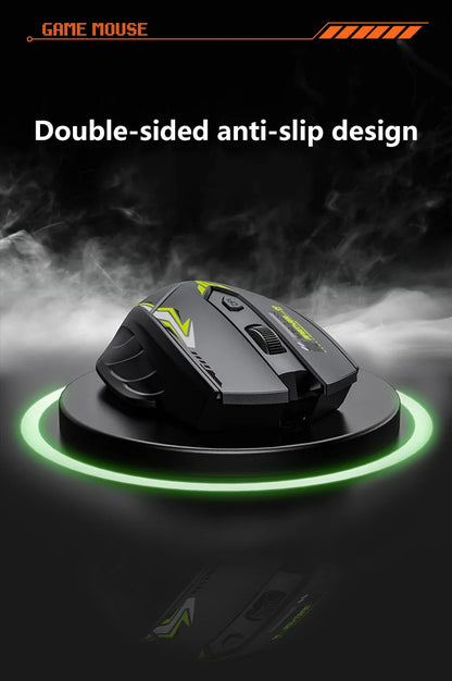 Wireless Gaming Mouse Dual Mode Bluetooth 2.4G Rechargeable Silent Ergonomic Mouse with Adjustable DPI, Type-C Wireless Gaming Mouse for PC, Laptop & Mac