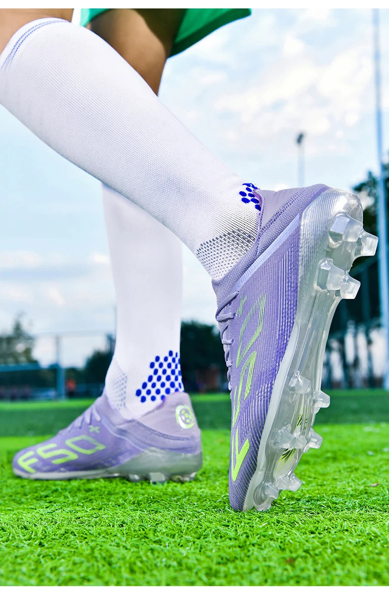 New Men Soccer Shoes Match Football Boots Sneakers Non-Slip Grass Cleats High-quality Futsal Indoor Hot-selling High-top Outdoor