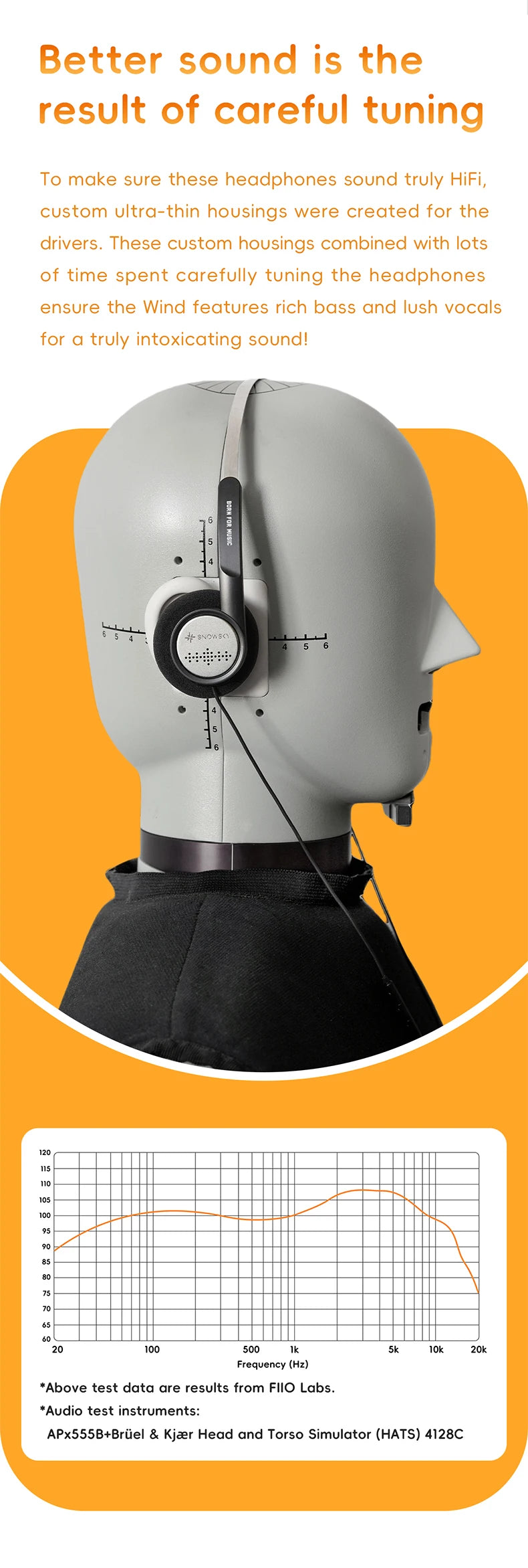 FiiO Wind 3.5mm Wired On-Ear Headphones with Microphone, HiFi Sound 40mm Dynamic Driver Gaming & Recording Headphones