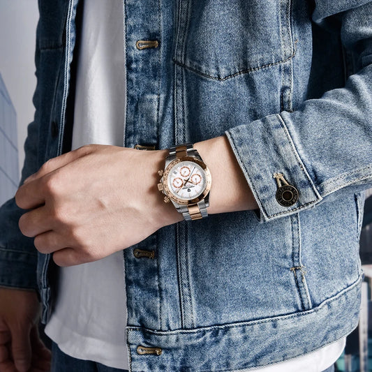 Pánské hodinky PAGANI DESIGN (model 1644) – luxusní quartzový chronograf, vodotěsný, od renomované značky