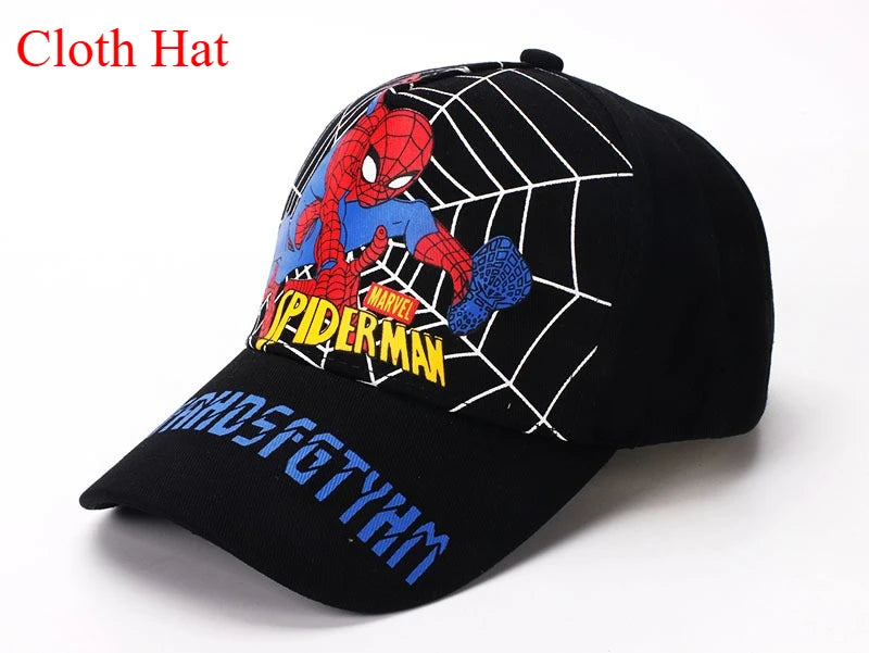 Figurka z anime Marvela Spider-Man – czapka z daszkiem z motywem kreskówkowym, bawełna i poliester, czapka z daszkiem dla chłopców i dziewcząt, akcesoria do nakryć głowy, prezent urodzinowy dla dzieci