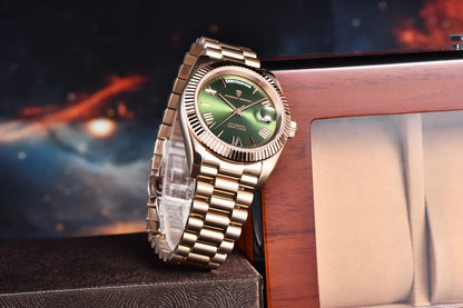 PAGANI DESIGN Luxury Men Watch Sapphire mirror Luminous Stainless Steel Watch Week Date Mechanical Waterproof ST16 Man watch