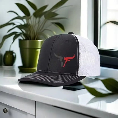 Cappellino da baseball estivo casual con stampa "Bull Head", visiera sportiva hip hop traspirante in rete, cappelli da sole regolabili per uomo e donna