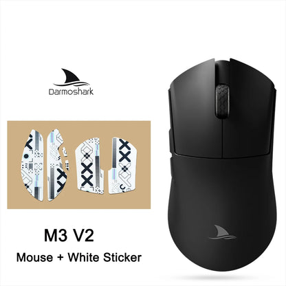 Souris gaming sans fil Darmoshark M3 V2 Tri-Mode 8K, capteur PAW3395, 26K DPI – Souris gaming ultra-légère pour PC et ordinateur portable