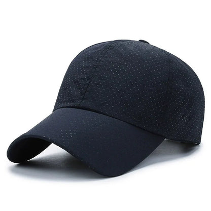 Mesh Quick Dry Cap – Herre-løbe- og sportsbaseballkasket – Dame-golf- og tennis-kasket – Udendørs jogging-kasket – Åndbar solhat