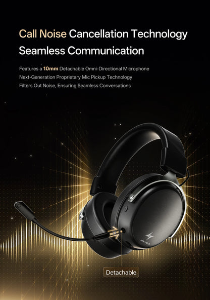 ATK N9 Pro Ultra Wireless Gaming Headset with Mic, 7.1 Surround Sound Low Latency Headphones, Noise Reduction Bluetooth Headset for E-Sports Gaming