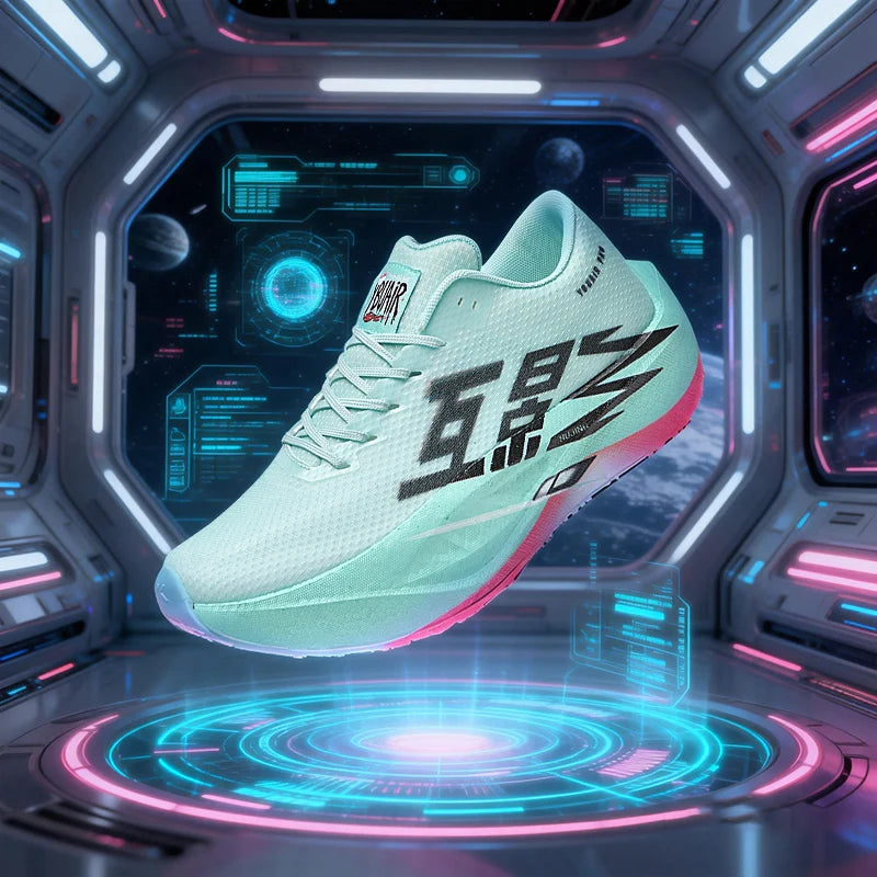 Chaussures de course pour homme, sportives, semelle en carbone, spécialisées, respirantes, légères, pour femme, confortables, athlétiques, antidérapantes, pour marathon