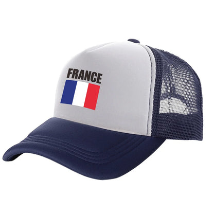 France Trucker Caps Fashion Cool France Hats Baseball Cap Summer Outdoor Sun Mesh Caps