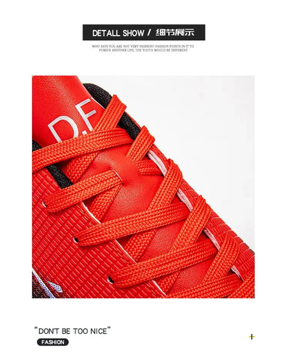 Hohe wasserdichte Fußballschuhe für Herren, rutschfest, robust, mit Stollendesign, atmungsaktivem Futter, für Outdoor-Rasenplätze, Profi-Fußball