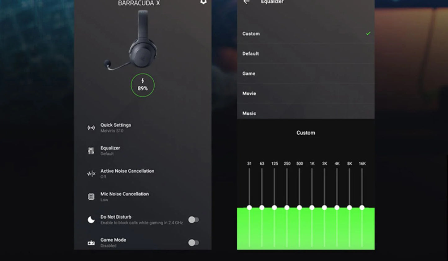 Razer Barracuda X Wireless Gaming Mobile Headset 2022 Model  2.4GHz Wireless + Bluetooth - Lightweight 250g - 40mm Drivers