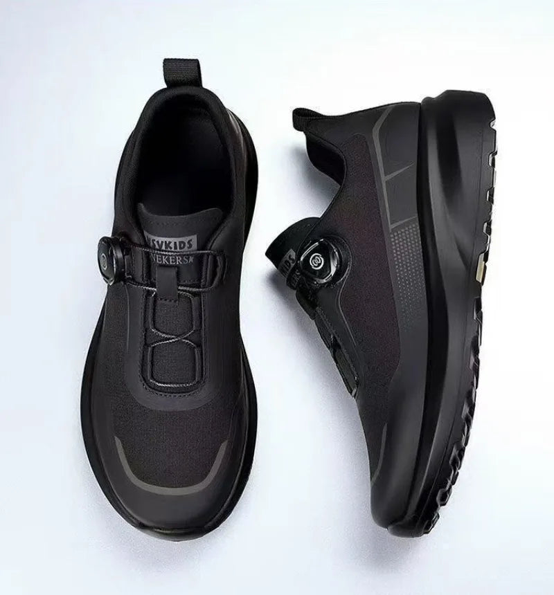 Zapatillas deportivas nuevas para hombre con botón giratorio, de plataforma, para conducir, para caminar, para actividades al aire libre, resistentes al desgaste, para correr y para deporte, talla grande