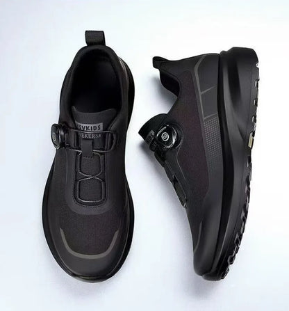 Zapatillas deportivas nuevas para hombre con botón giratorio, de plataforma, para conducir, para caminar, para actividades al aire libre, resistentes al desgaste, para correr y para deporte, talla grande