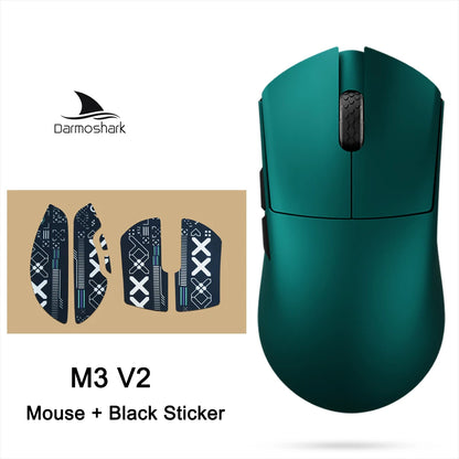 Souris gaming sans fil Darmoshark M3 V2 Tri-Mode 8K, capteur PAW3395, 26K DPI – Souris gaming ultra-légère pour PC et ordinateur portable