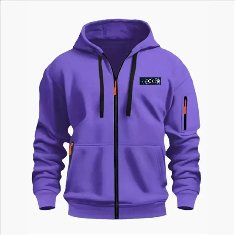 Men's Sweatshirts with Zipper Pockets Thin Solid Color Half Tracksuit Casual Outdoor Hooded Tracksuit Long Sleeves Jacket Coats, Produit gaming premium Fraquane