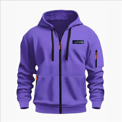 Men's Sweatshirts with Zipper Pockets Thin Solid Color Half Tracksuit Casual Outdoor Hooded Tracksuit Long Sleeves Jacket Coats, Produit gaming premium Fraquane