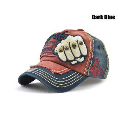 Gorra de béisbol de moda, deportiva, para actividades al aire libre, informal, gorra para el sol, gorras de hip hop, talla única, ajustable, unisex, con remache y parche de puño