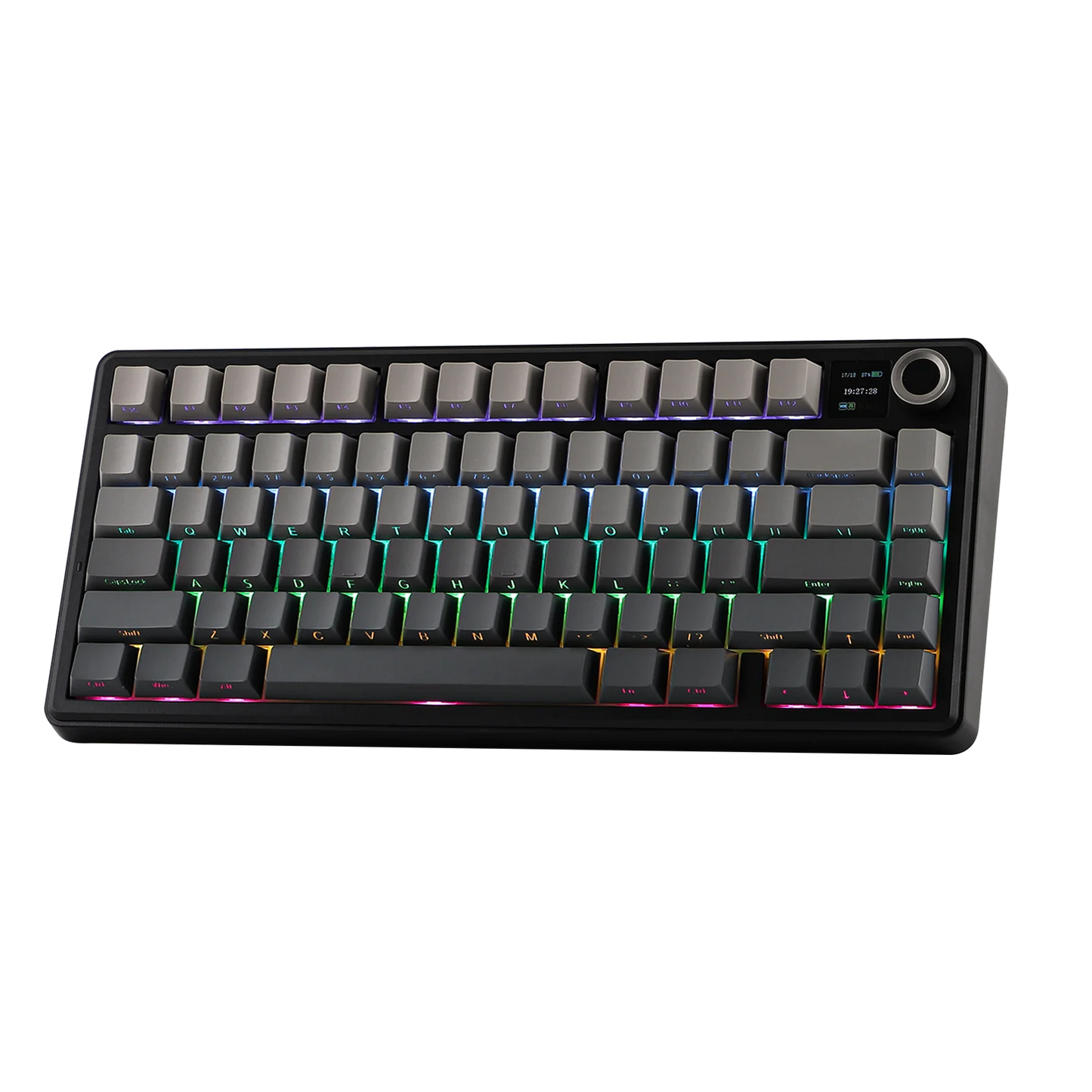 EPOMAKER X AULA F75 MAX Compact 75% ANSI Layout Wired/Bluetooth/2.4GHz Wireless Mechanical Keyboard with TFT Screen and a Knob