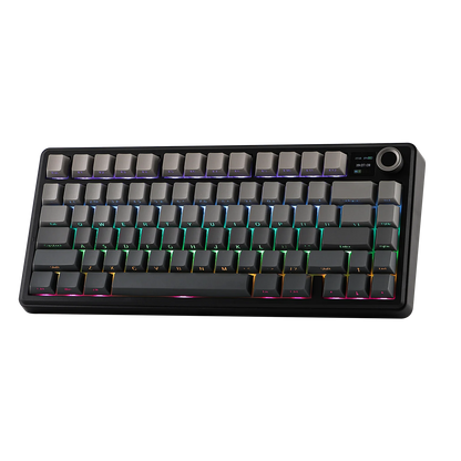 EPOMAKER X AULA F75 MAX Compact 75% ANSI Layout Wired/Bluetooth/2.4GHz Wireless Mechanical Keyboard with TFT Screen and a Knob
