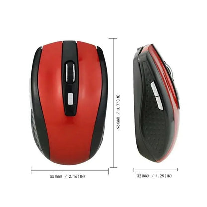 Wireless Mouse Silent 2.4G Wireless Mouse, Portable Optical Wireless Mouse with Adjustable 1600 DPI, USB Nano Receiver, Silent Wireless Mouse for Laptop, PC, MacBook & Notebook