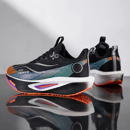 2025 Men's And Women's Carbon Board Running Shoes Professional Marathon, Lightweight Rebound Cushioning Breathable Sports Shoes
