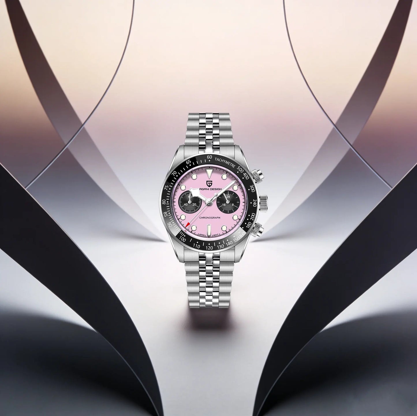 PAGANI DESIGN Trend Luxury Men Quartz Watch Elegant Business Stainless Steel Sapphire Tachometer Luminous 100m Dive Chronograph
