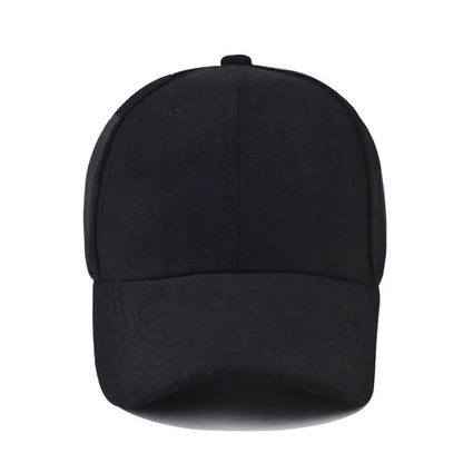 Afslappede baseballkasketter til kvinder og mænd – modekasketter i ruskind til efterår og vinter – udendørs solkasketter – snapback-kasketter – unisex-kasketter i ensfarvet design – hiphop-kasketter