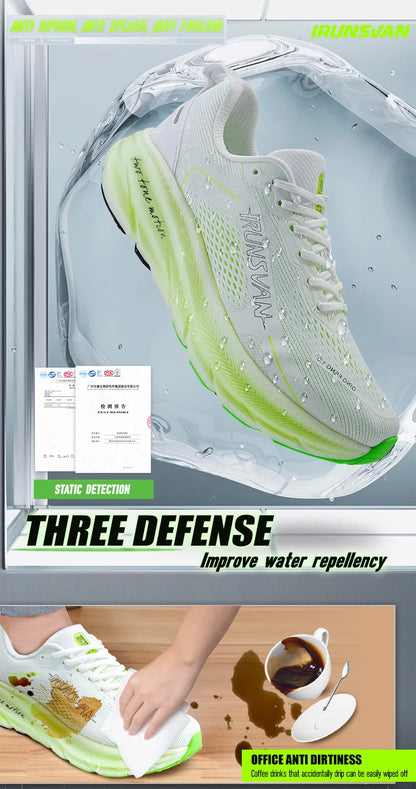 IRUNSVAN Nuove scarpe da maratona con soletta in carbonio: leggere, ammortizzanti e adatte come scarpe sportive da uomo