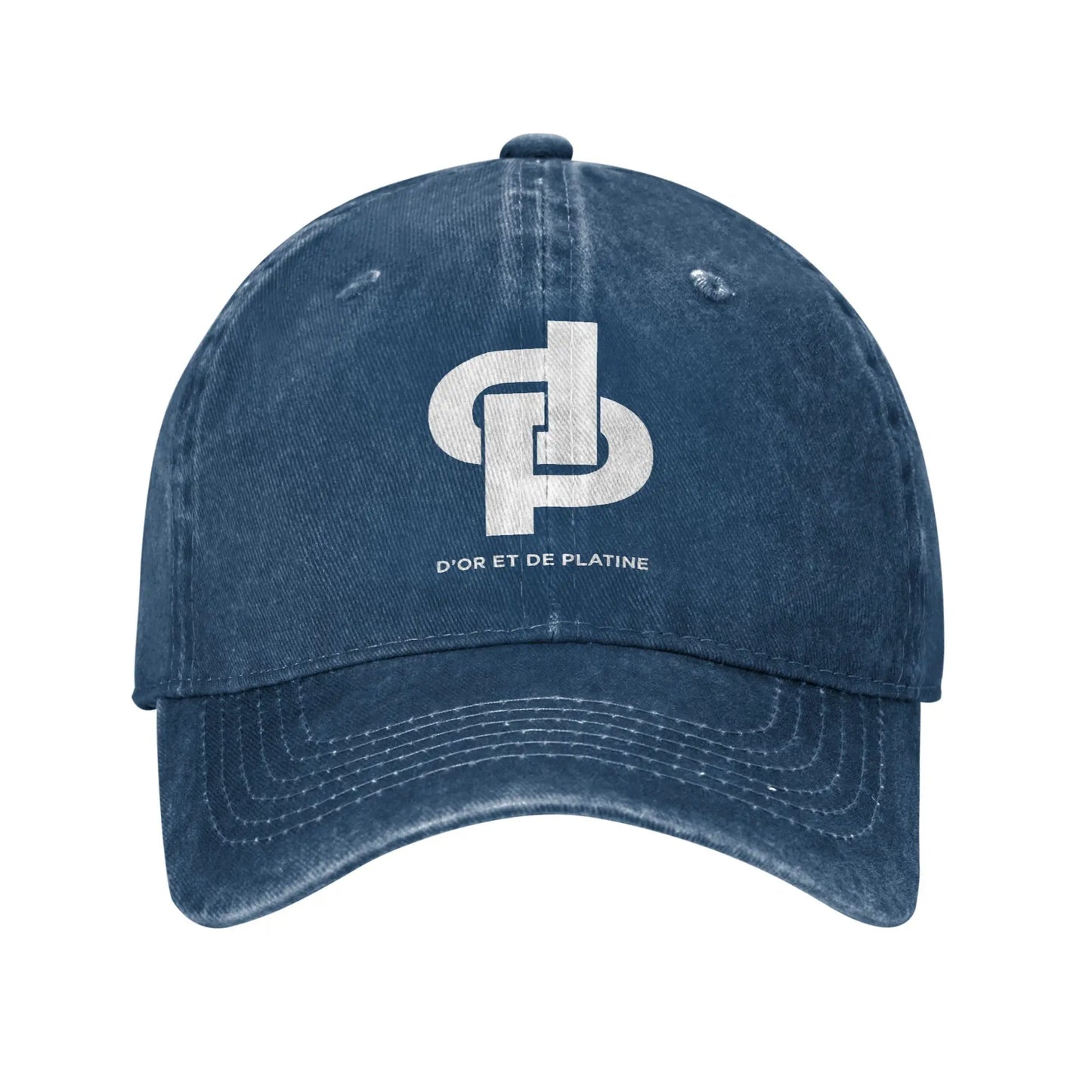 Rapper JuL Washed Baseball Cap D'or et de platine  Design Print Sun Trucker Hat Summer Unisex Men Kpop Rock Baseball Caps