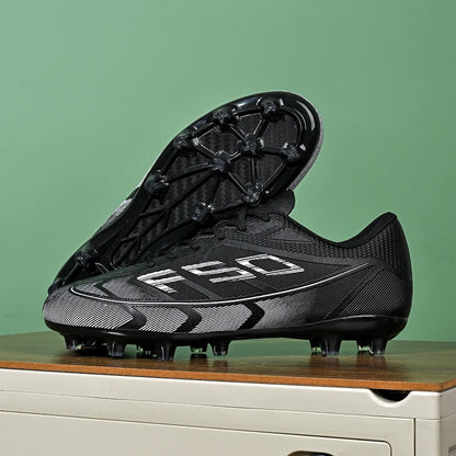 Nouvelles chaussures de football pour hommes, chaussures de sport respirantes, antidérapantes, de haute qualité, chaussures de football pour match en plein air, futsal, haute cheville, ultralégères
