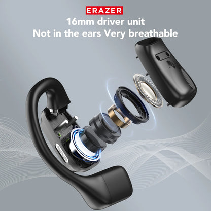 AI Earphone Translator Erazer XP6 Bluetooth 5.4 Wireless Earbuds – Real-Time 144 Languages Translation, Sleep ASMR Earphones, Deep Bass AI Headphones for Travel & Office