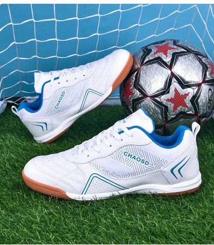 Crampons de football professionnels pour hommes, antidérapants, pour entraînement de Futsal, résistants à l'usure, ultralégers, pour l'extérieur et l'intérieur, baskets unisexes