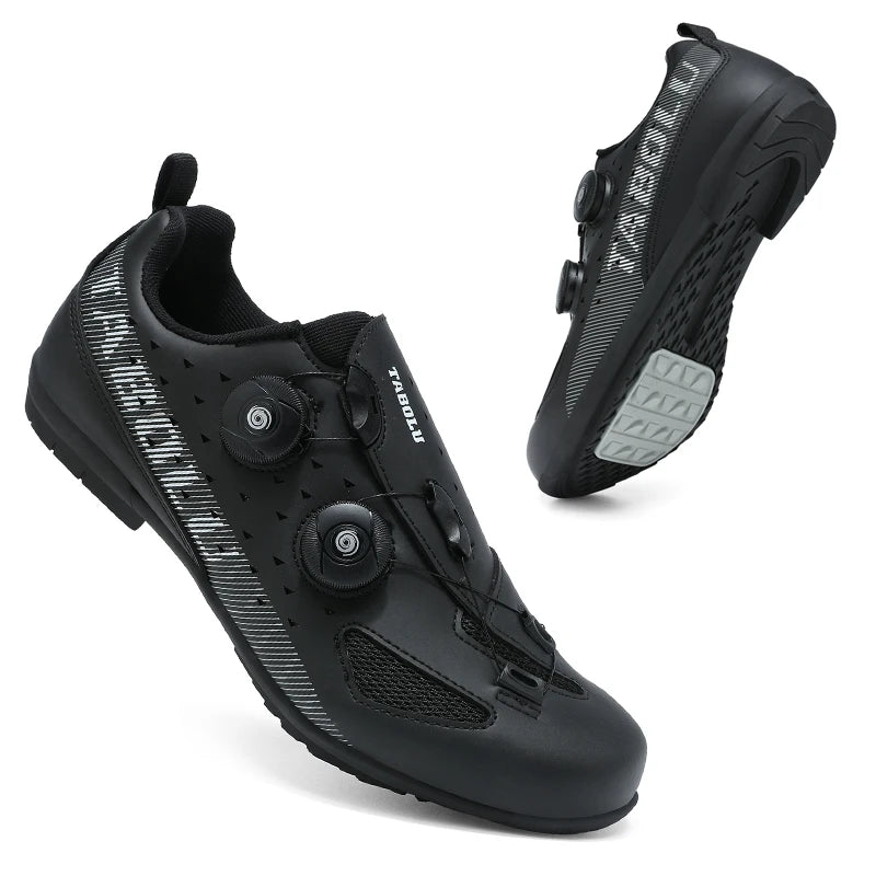 Lock-Free Cycling Shoes Flat Pedal Shoes Men Bike Cleat Sneaker MTB Bicycle Biking Women Breathable Indoor Boots