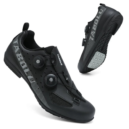 Lock-Free Cycling Shoes Flat Pedal Shoes Men Bike Cleat Sneaker MTB Bicycle Biking Women Breathable Indoor Boots