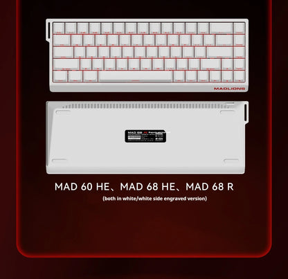Teclado gaming FGG MAD60 RGB de eje magnético, dedicado para juegos, con hot-swap completo de teclas, respuesta rápida y personalización de nivel inicial