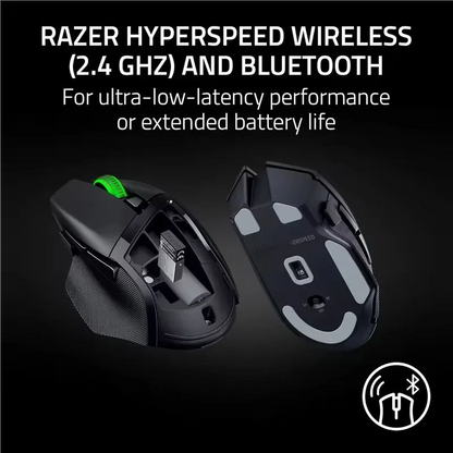 Razer Basilisk V3 X HyperSpeed Wireless Gaming Mouse, 18K DPI Optical Sensor, Chroma RGB, HyperSpeed 2.4GHz & Bluetooth Ergonomic Gaming Mouse