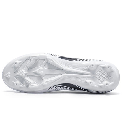 Scarpe da calcio Professional Grass AG FG con tomaia integrata in tessuto PU e suola resistente in TPU, antiscivolo e resistente all’usura, calzature per ragazzi