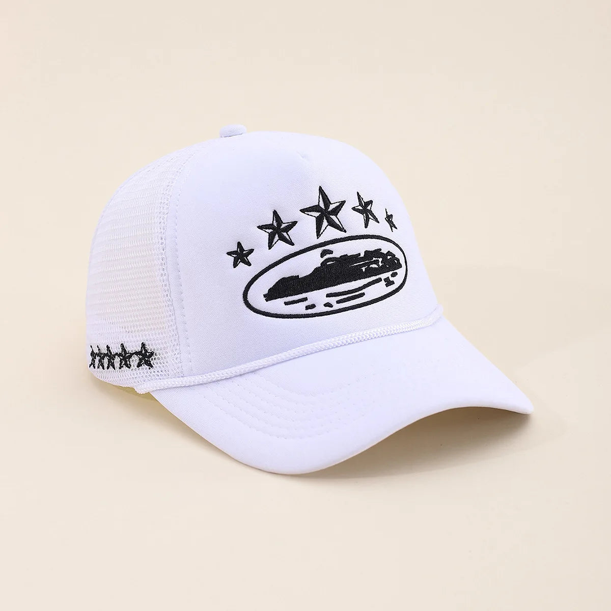 New Unisex Pentagram Baseball Hats Hip Hop Adjustable Breathable Personal Sunshade Mesh Versatile Street Fashion Trucker Caps