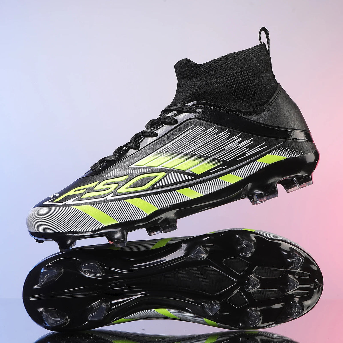 Nouvelles chaussures de football pour hommes, antidérapantes, à la cheville, chaussures de sport TF/FG, chaussures de football professionnelles pour garçons, baskets unisexes confortables