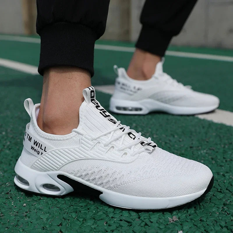 Summer Men's Mesh Casual Sports Shoes Spring and Summer Tennis Lightweight Walking Black Sneakers 2025 Hot Selling Item