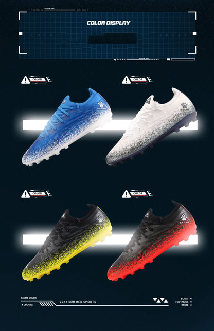 KELME Football Shoes Men's MG Adult Game Short Nails Professional Grass Non-Slip Shock Absorption Training Shoes ZX80121057