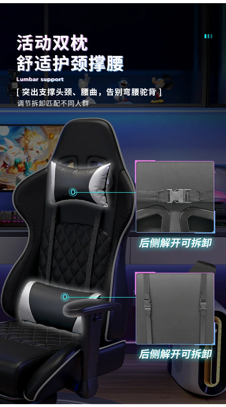 Ergonomic Swivel Gaming Chair Comfortable Office Computer Chair with Armrests, Modern Executive Desk Chair for Home, Work & Gaming