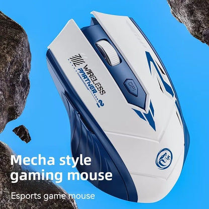 Rechargeable Wireless Mouse Bluetooth 5.4 & 2.4GHz Gaming Mouse, Ergonomic Wireless Mouse 1600 DPI for PC, Laptop & Office